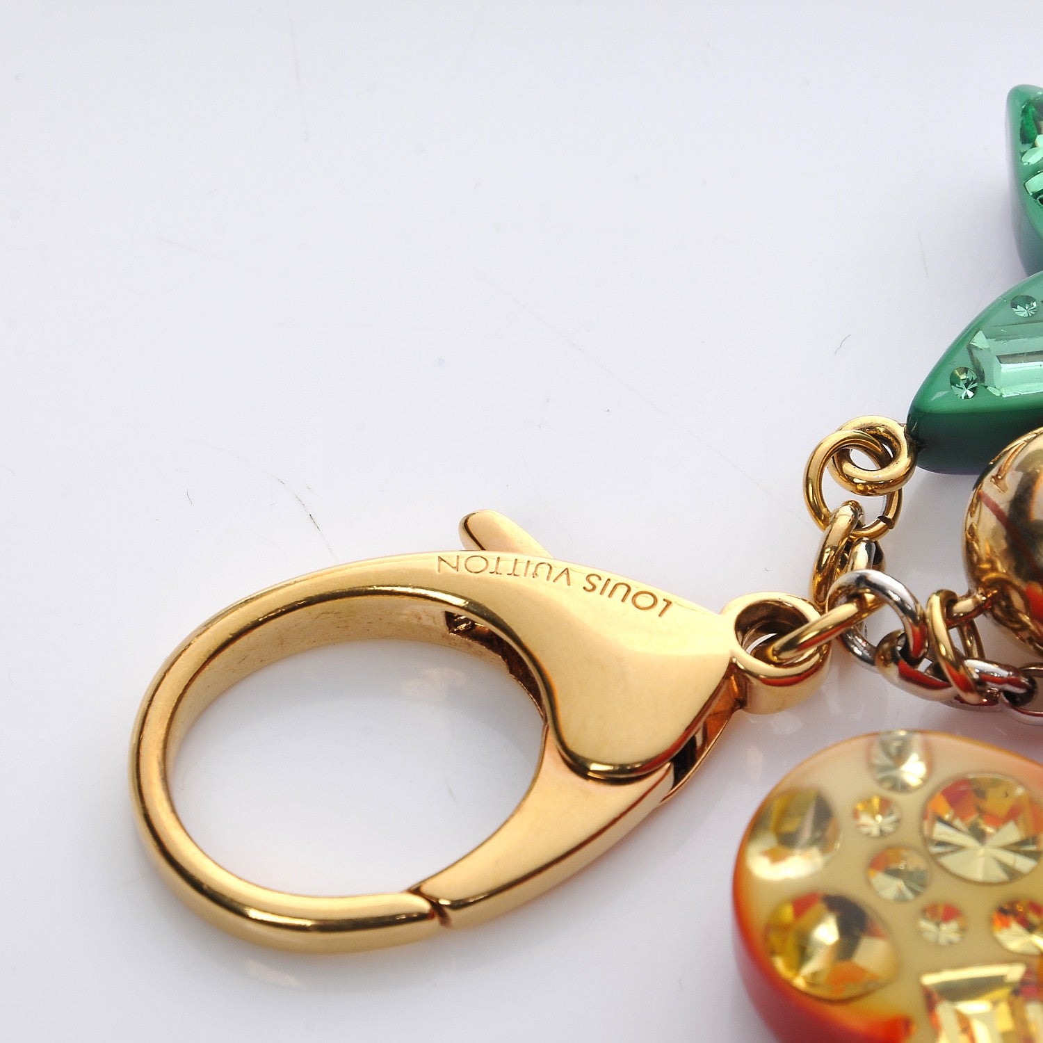 Louis Vuitton Resin Strass Glam Flower Bag Charm Multicolor 4 of 5