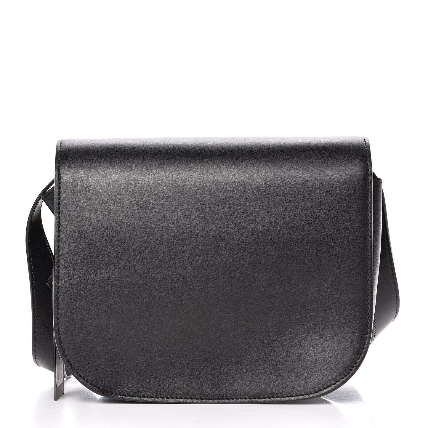 Calfskin Shoulder Bag With Scarf Black