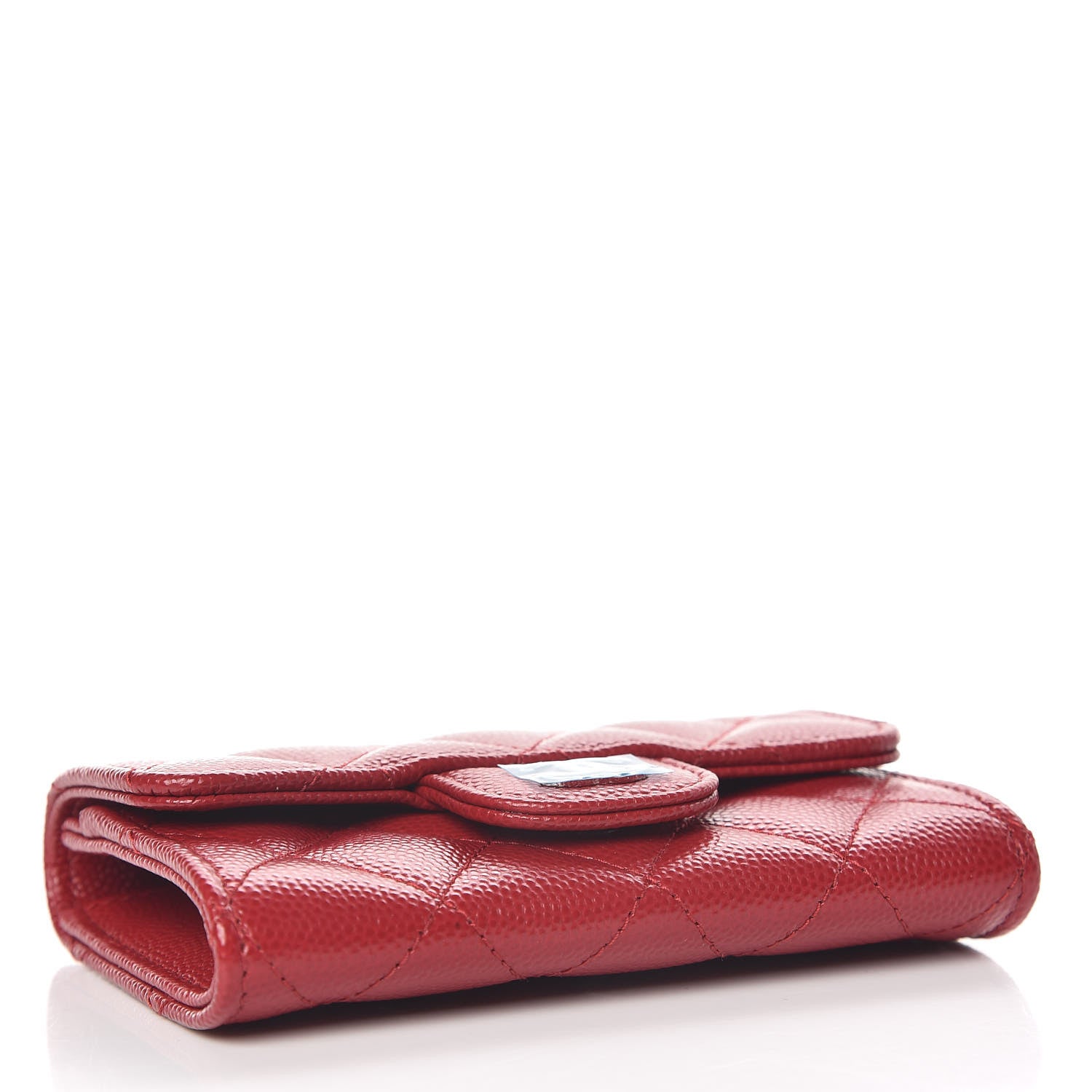 Chanel Caviar Quilted Flap ard Holder Dark Red 4 of 9