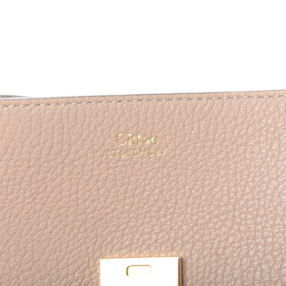 Chloe Grained Lambskin Mini Drew Shoulder Bag Cement Pink 6 of 9