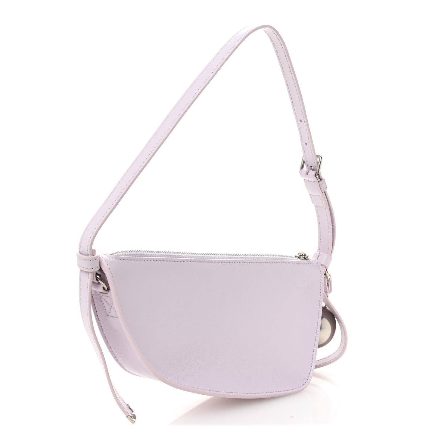 Calfskin Mini Shield Sling Bag Pale Lavender