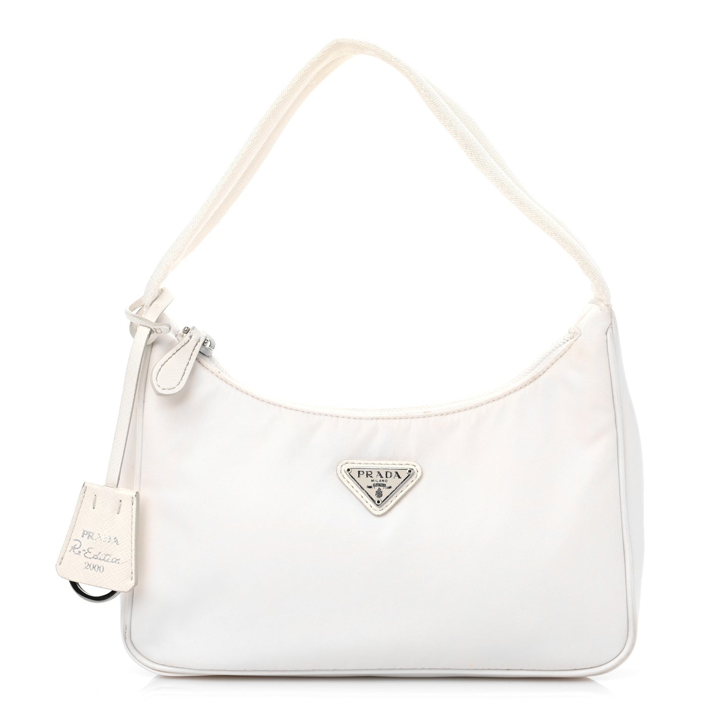 Tessuto Nylon Mini Re-Edition 2000 Bag White