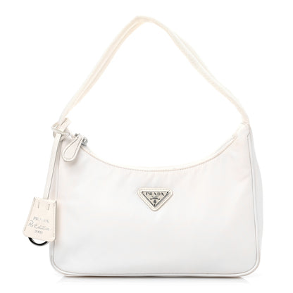 Prada Tessuto Nylon Mini Re-Edition 2000 Bag White 1 of 23