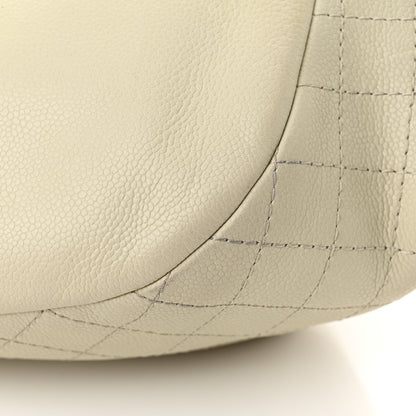 Chanel Caviar Half Moon Wallet On Chain WOC White 13 of 13