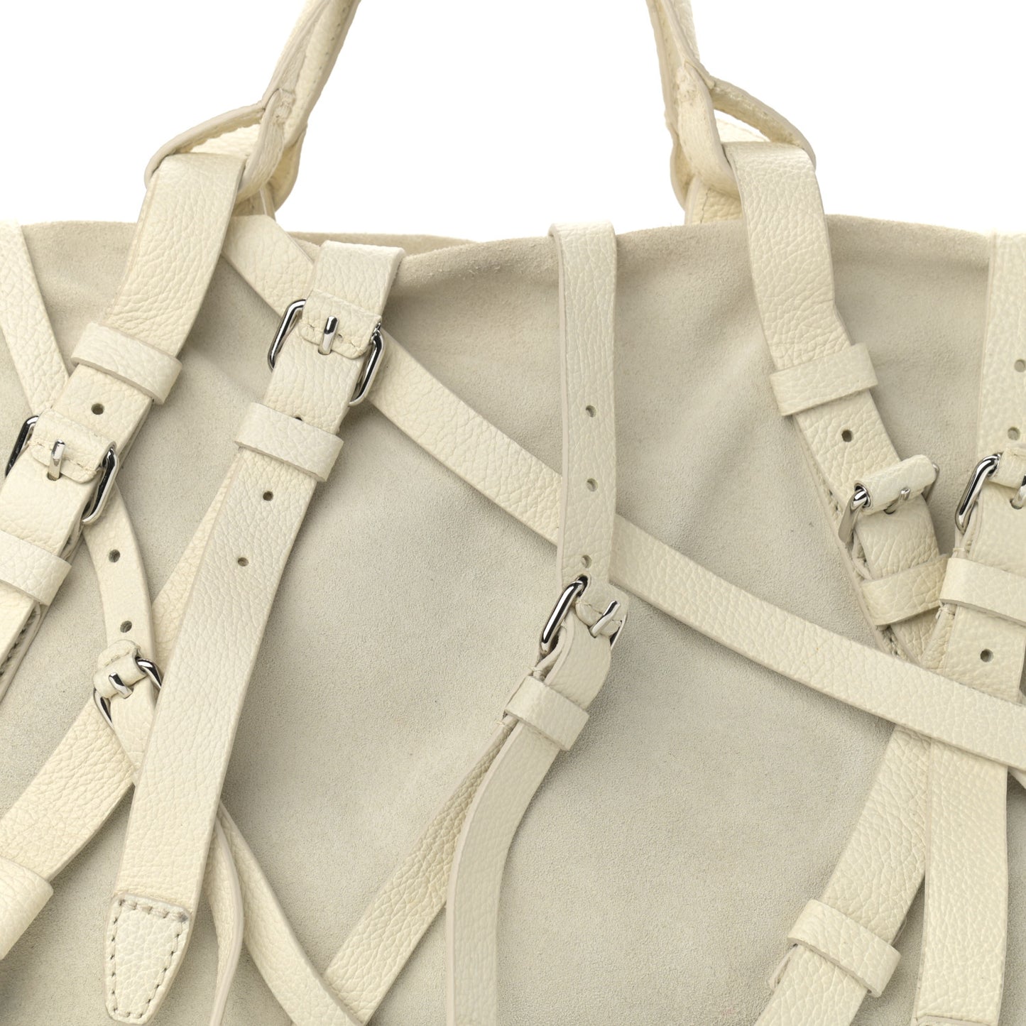 Calf Suede Kirsten Multi Strap Satchel