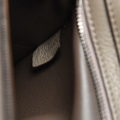 Celine Drummed Calfskin Suede Large Trapeze Souris 8 of 8