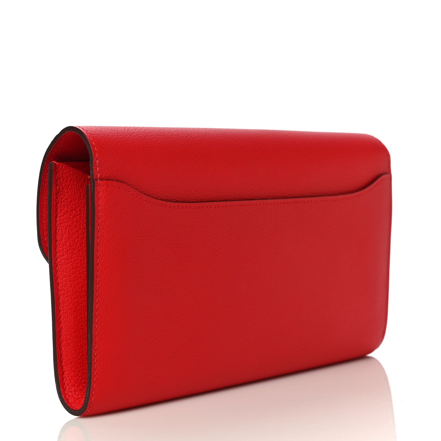 Hermes Evercolor Constance Long Wallet Rouge De Coeur 3 of 10