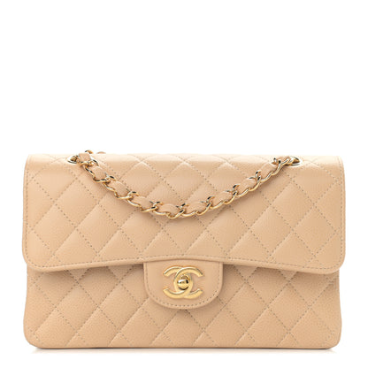 Chanel Caviar Quilted Small Double Flap Beige 1 of 10