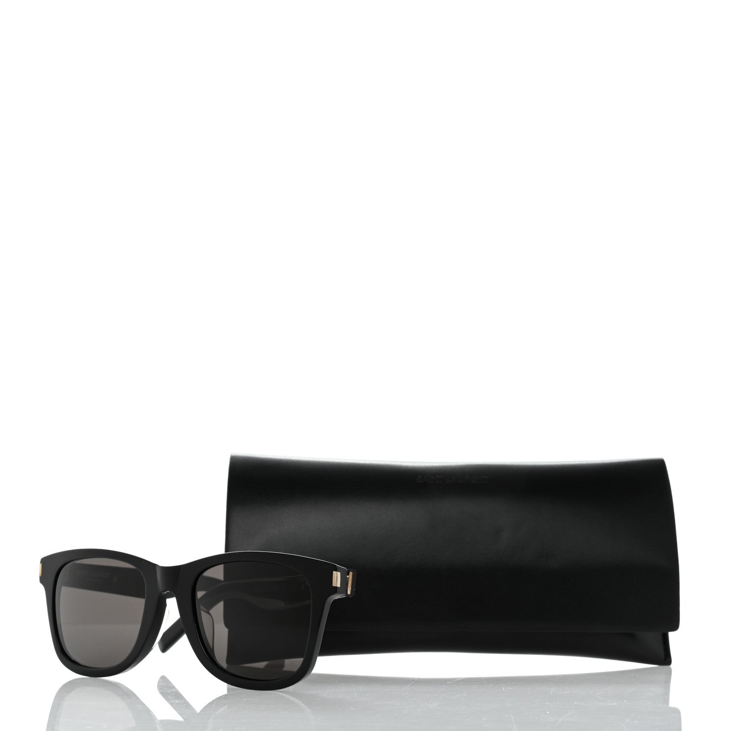 Saint Laurent Acetate Heart Perf SL51 Sunglasses Black 9 of 9