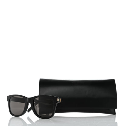 Saint Laurent Acetate Heart Perf SL51 Sunglasses Black 9 of 9