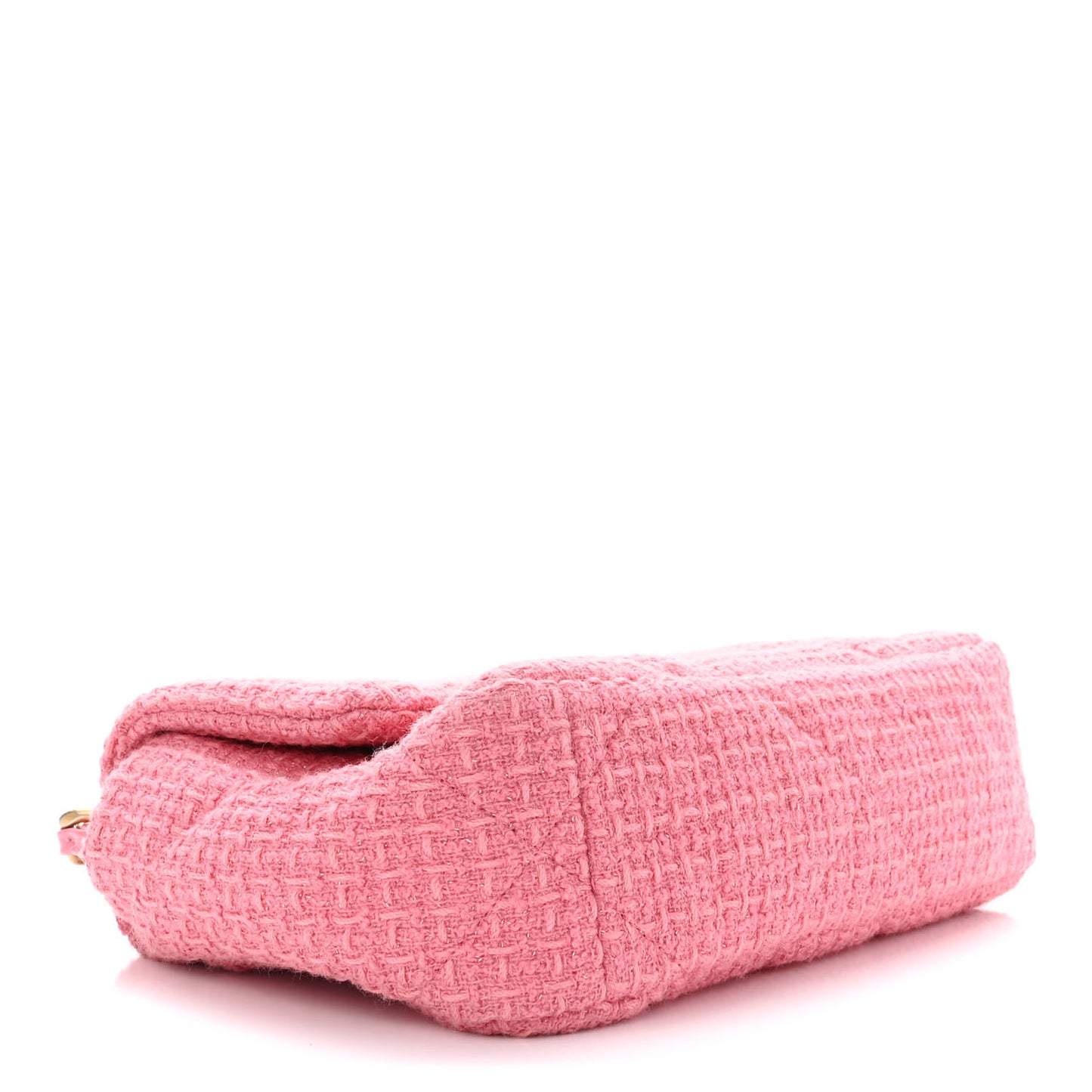 Metallic Tweed Quilted Medium Chanel 19 Flap Pink
