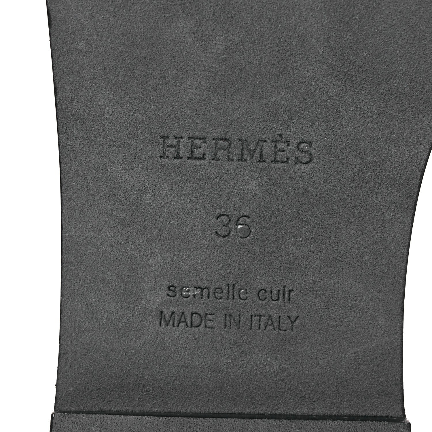 Hermes Calfskin Giulia Sandals 36 Black 8 of 12