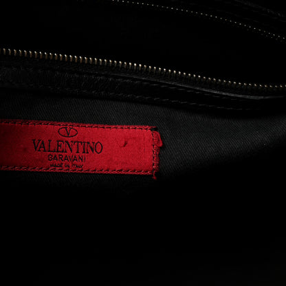 Valentino Garavani Vitello Rockstud Dome Shopper Black 6 of 9