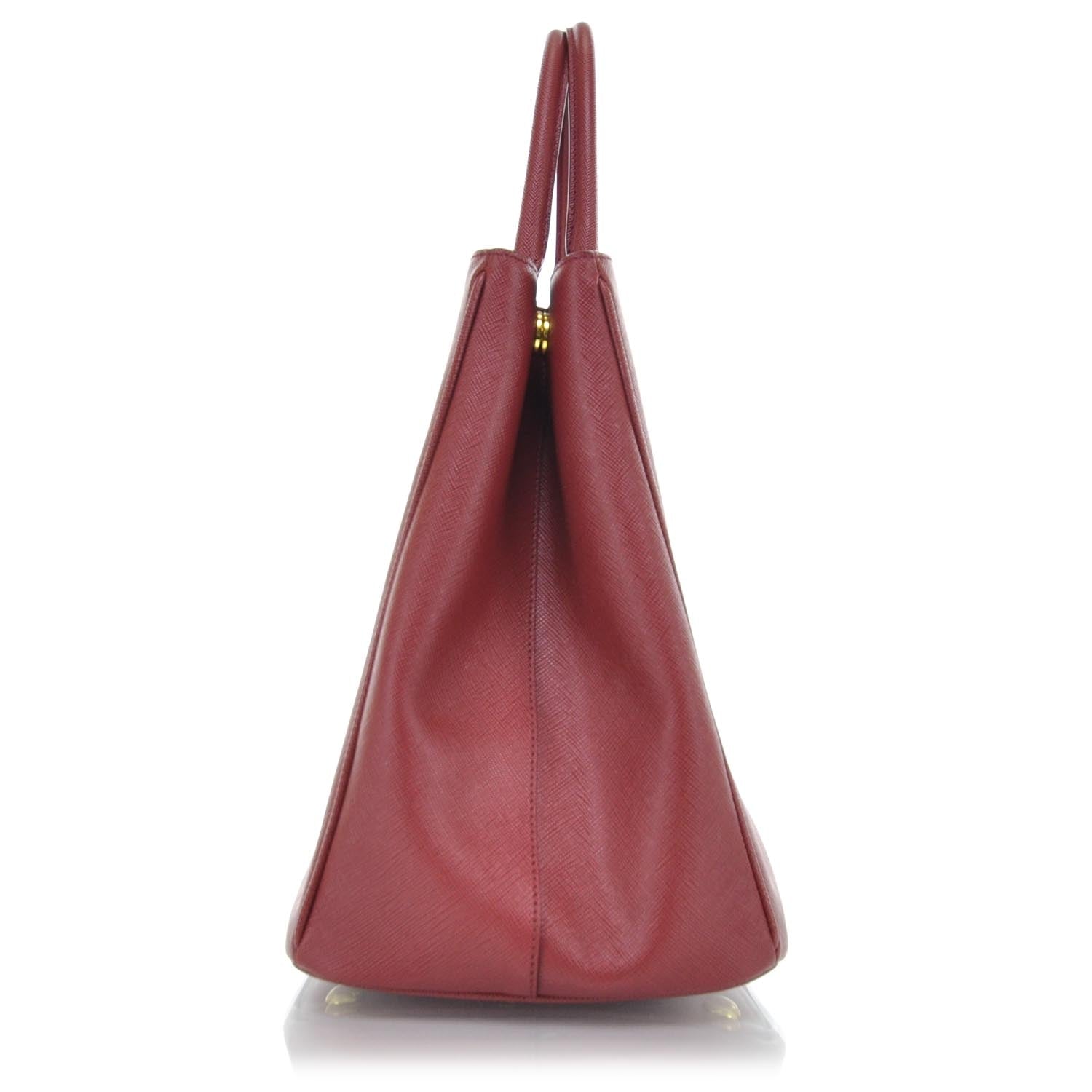 Prada Saffiano Lux Large Tote Fuoco 4 of 11
