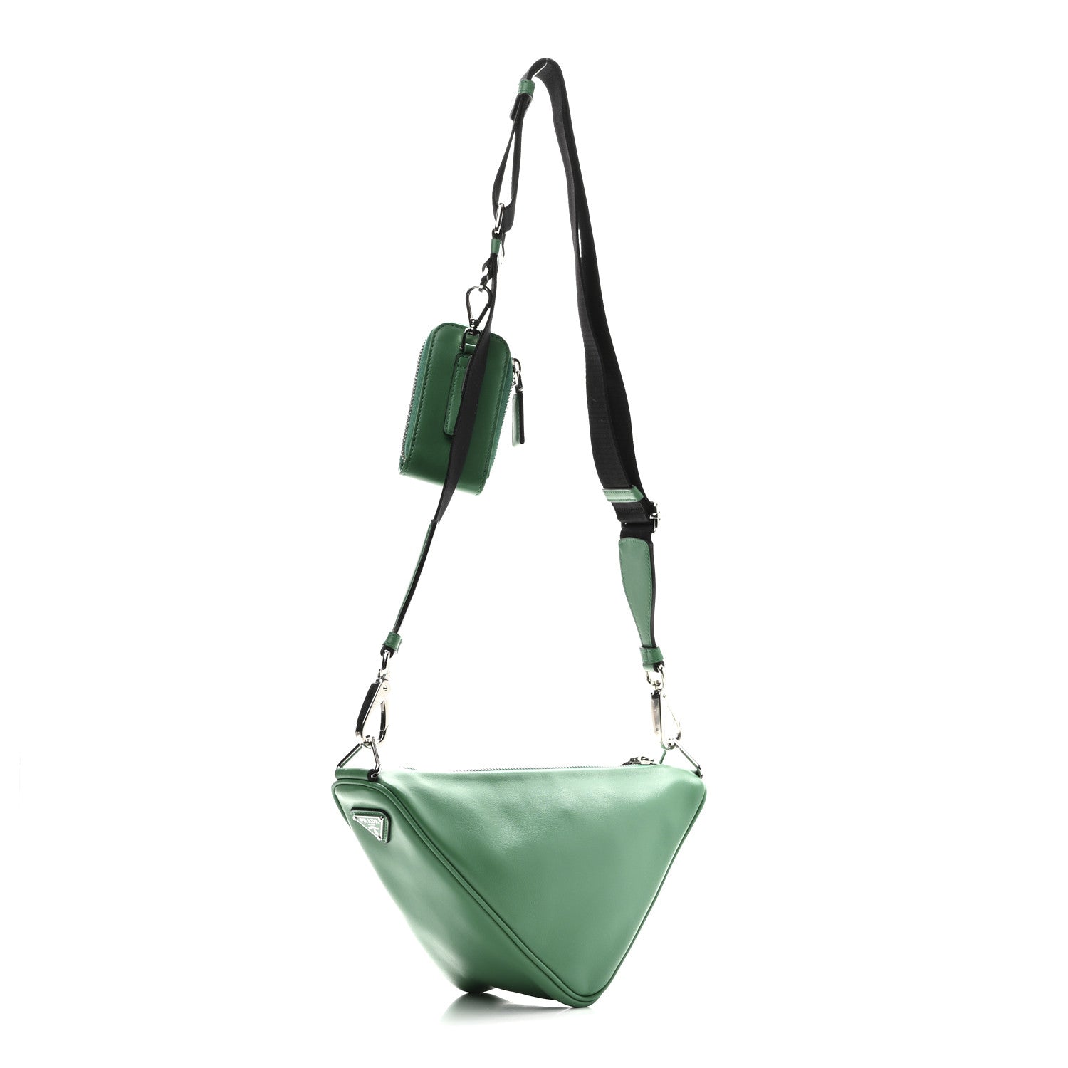 Prada Grace Lux Triangle Shoulder Bag Mango 3 of 9