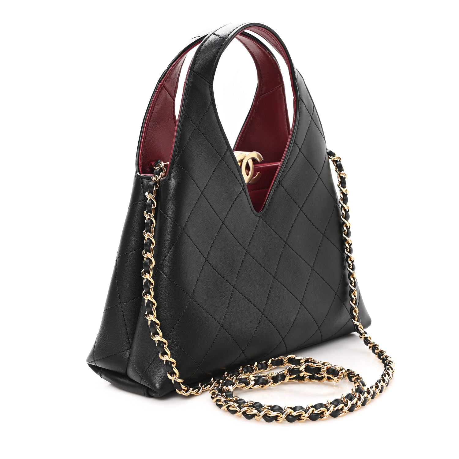 Chanel Calfskin Chic Lady Small Shopping Tote Black 2 of 11