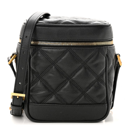 Saint Laurent Grain de Poudre Quilted 80's Vanity Bag Black 1 of 10