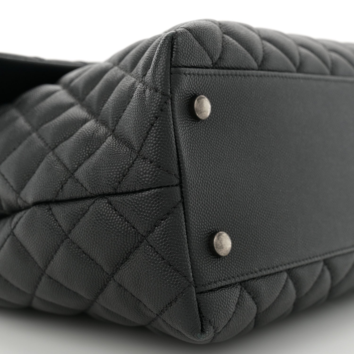 Chanel Caviar Quilted Large Coco Handle Flap  Black 9 of 12