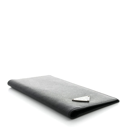 Prada Saffiano Checkbook Cover Black 4 of 9