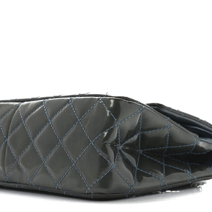 Chanel Patent Quilted 2.55 Reissue 226 Flap Blue 10 of 10