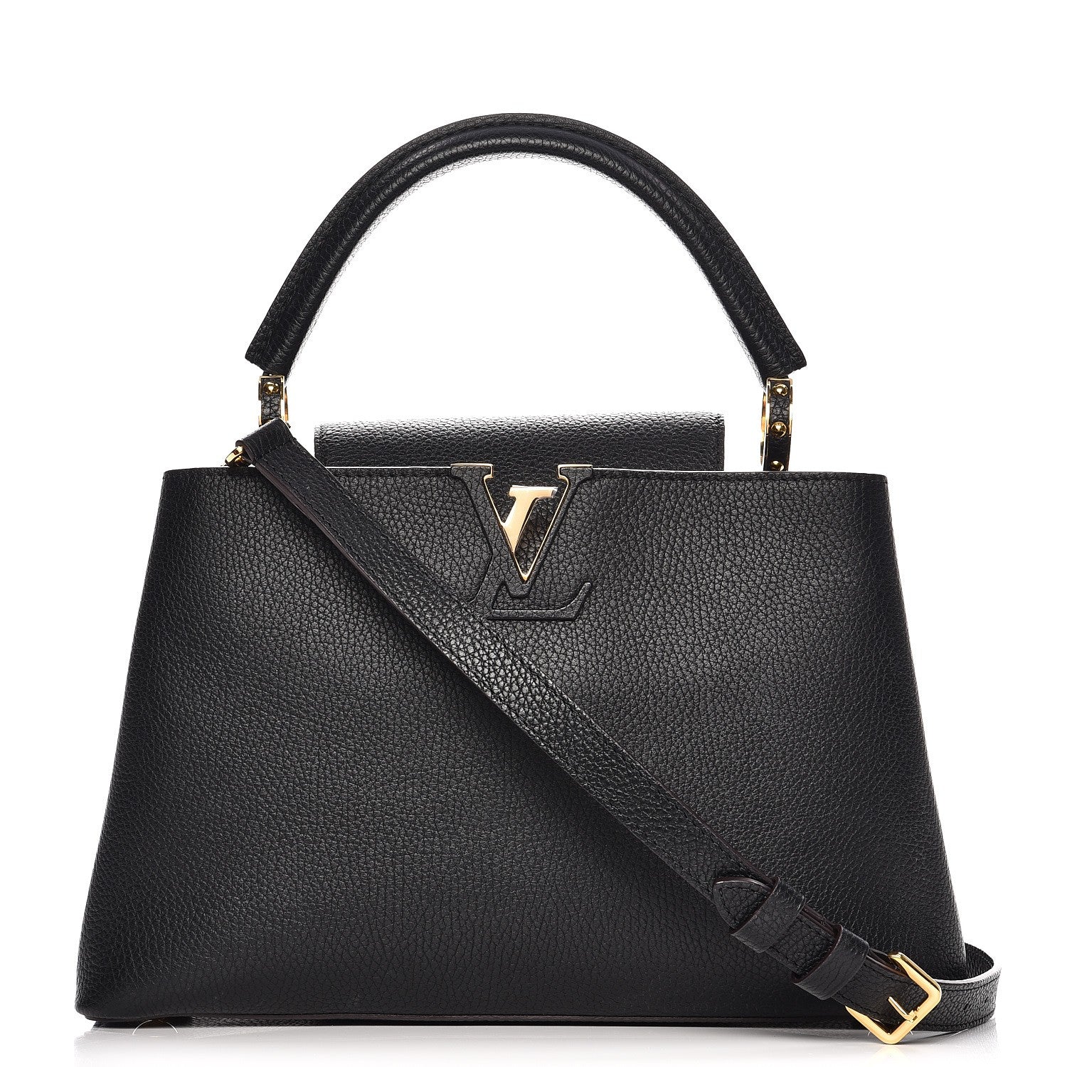 Louis Vuitton Taurillon Capucines PM Black 1 of 11