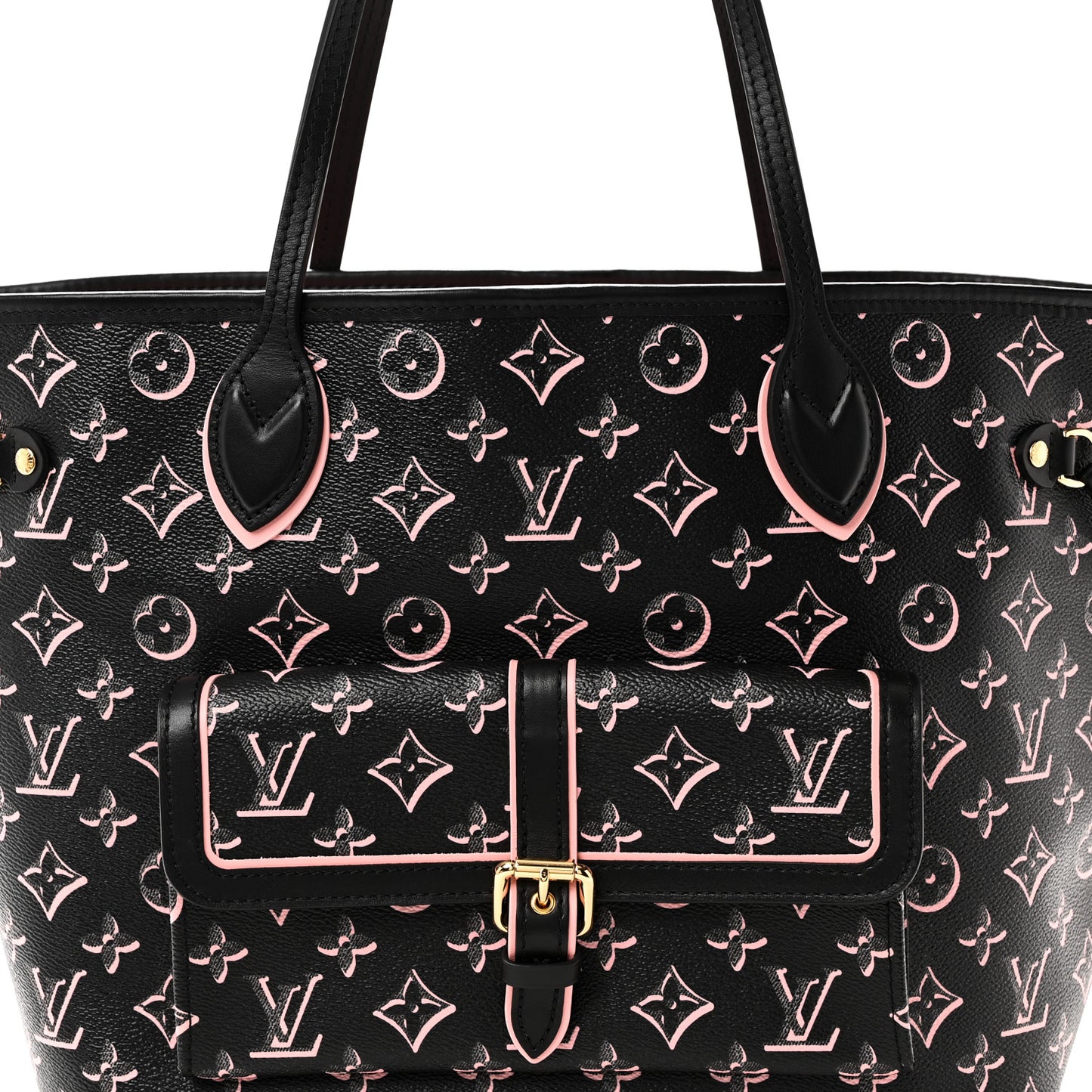 Monogram Fall For You Neverfull MM Black Black