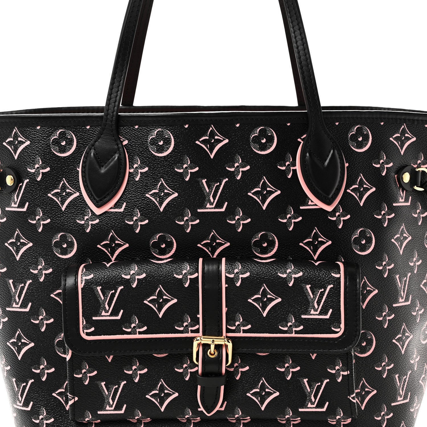 Louis Vuitton Monogram Fall For You Neverfull MM Black Black 7 of 9