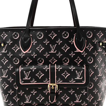 Louis Vuitton Monogram Fall For You Neverfull MM Black Black 7 of 9
