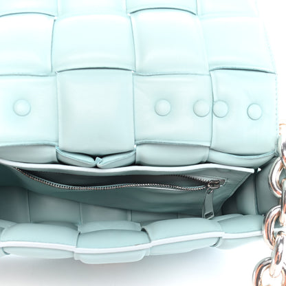 Bottega Veneta Lambskin Maxi Intreccio Padded Chain Cassette Crossbody Bag Spearmint 5 of 8