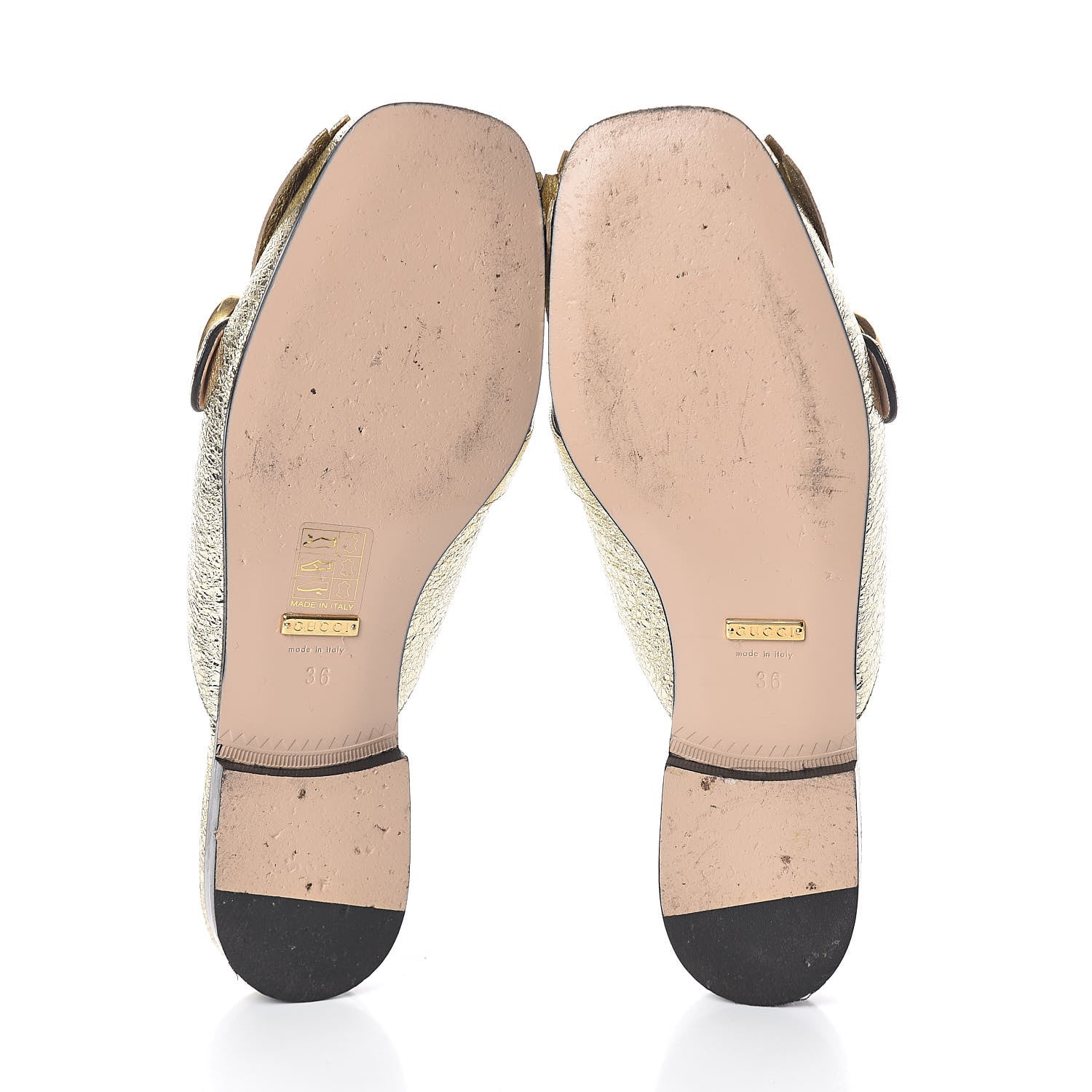 Gucci Galassia Womens GG Marmont Fringe Slippers 36 Platino 7 of 8