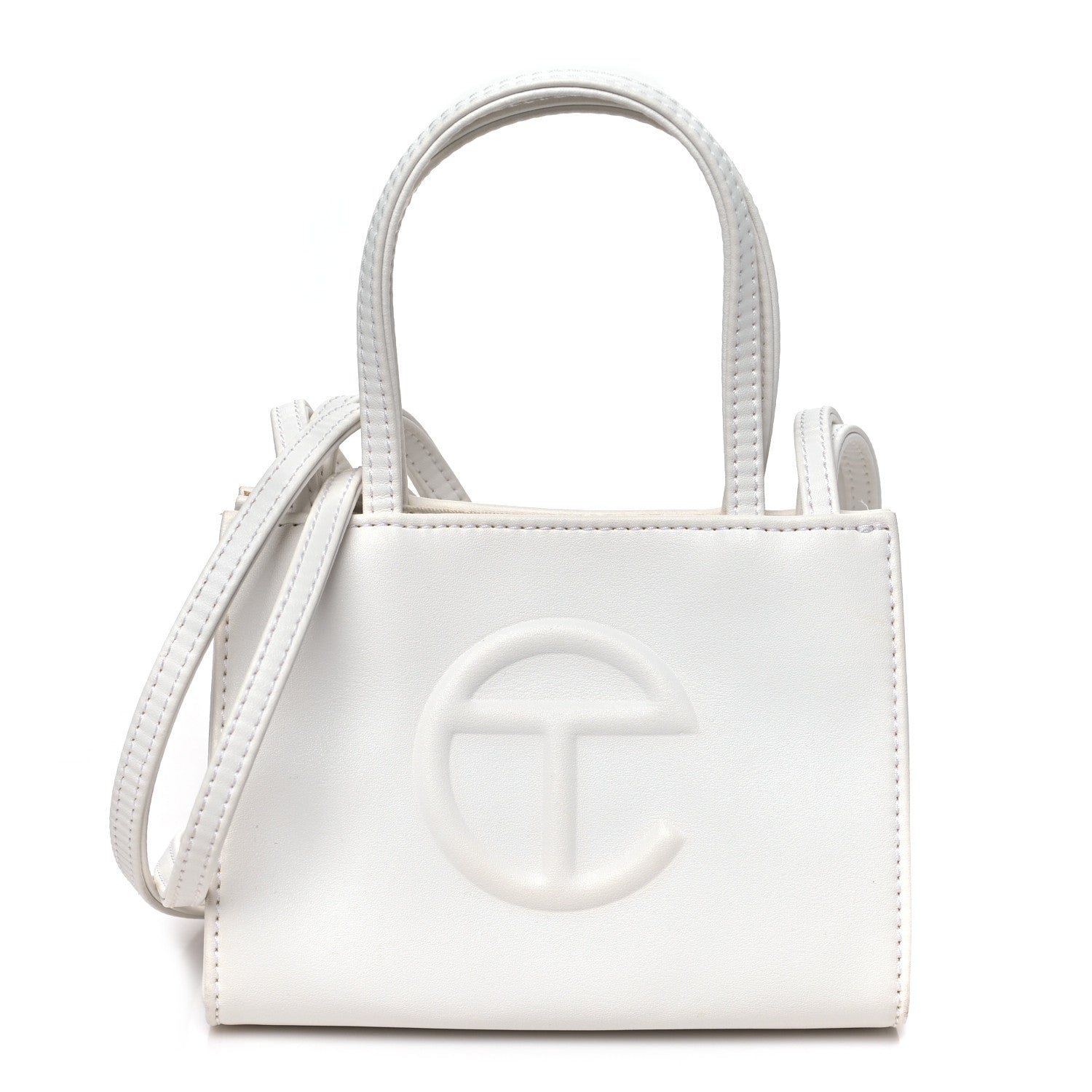 Telfar Vegan Leather Small Shopping Bag White 1 of 9