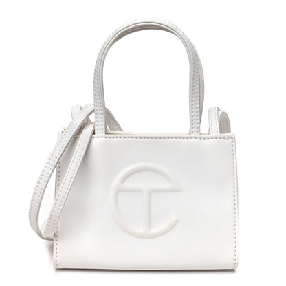 Telfar Vegan Leather Small Shopping Bag White 1 of 9