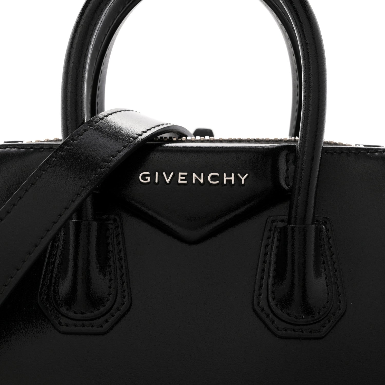 Givenchy Shiny Lord Calfskin Mini Antigona Black 9 of 12