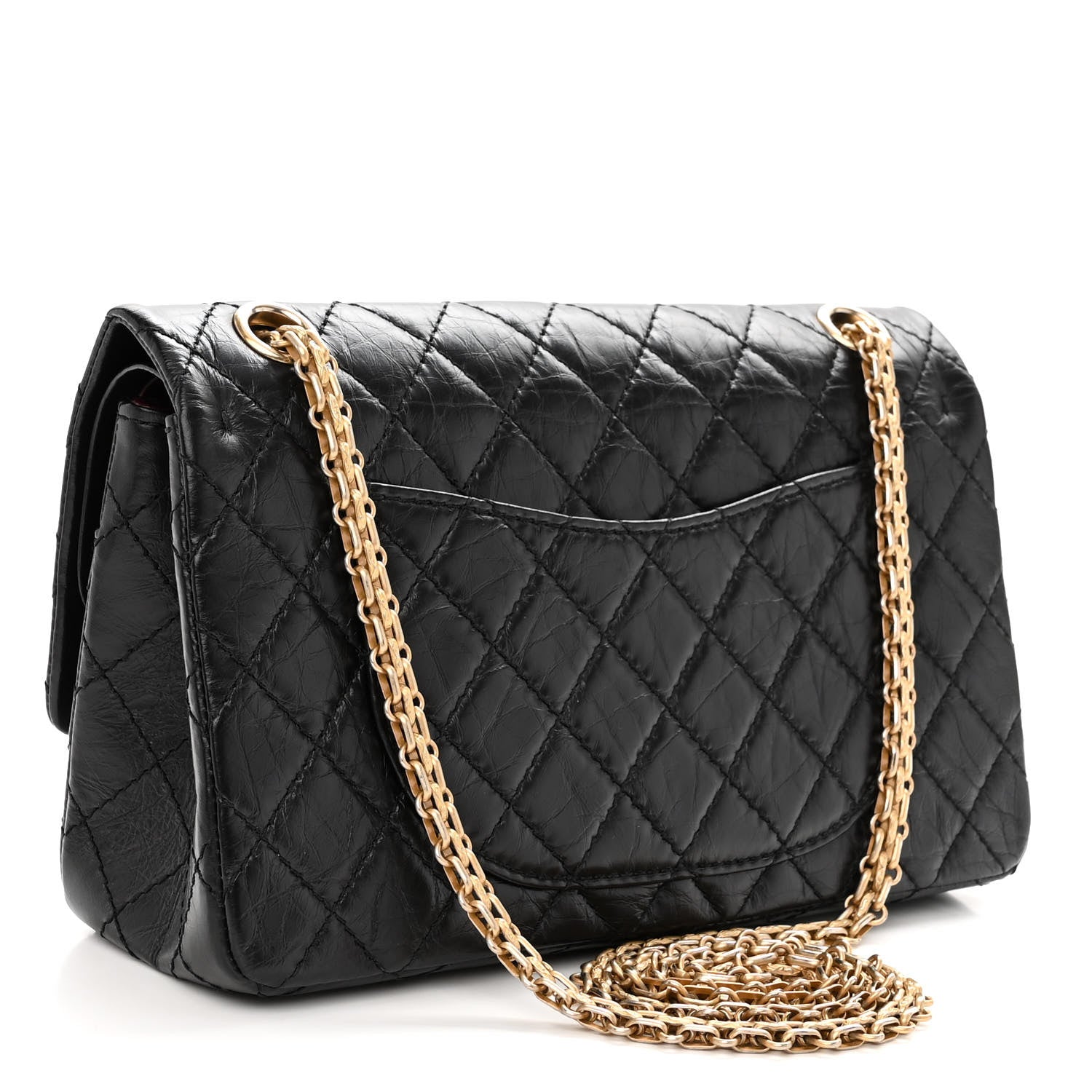 Chanel Aged Calfskin Quilted 2.55 Reissue 225 Flap Black 3 of 10