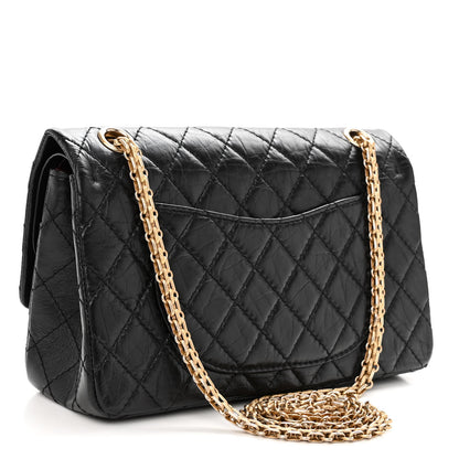 Chanel Aged Calfskin Quilted 2.55 Reissue 225 Flap Black 3 of 10