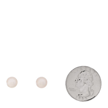Mikimoto 18K Yellow Gold Akoya Pearl 7.5-8mm Stud Earrings 2 of 5