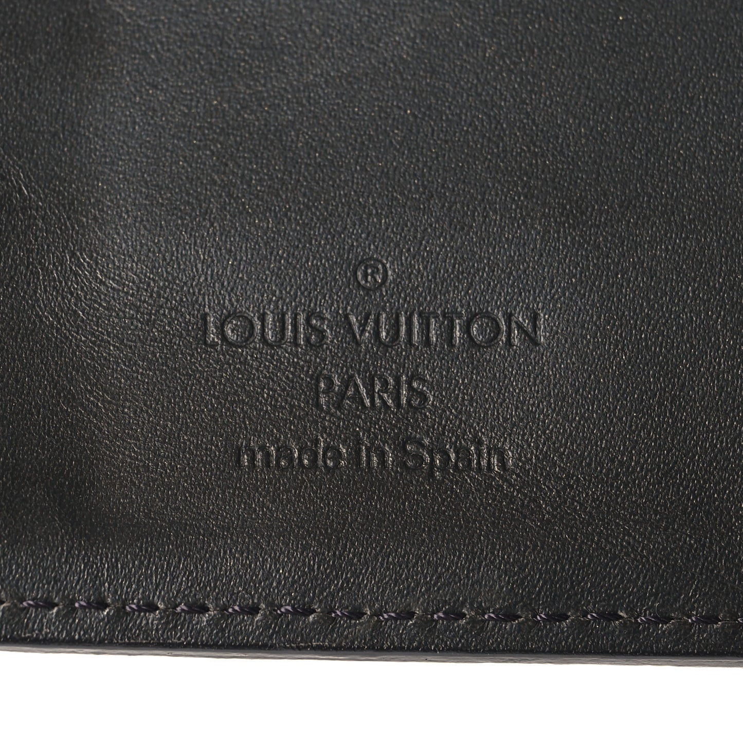 Mat Monogram Small Ring Agenda Cover Black