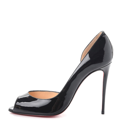 Christian Louboutin Patent Demi You 100 Pumps 38 Black 1 of 12