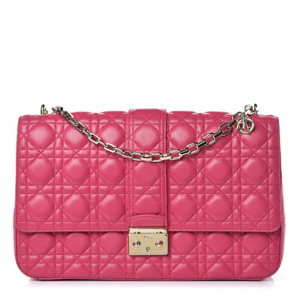 Christian Dior Lambskin Cannage Large Miss Dior Flap Pink 1 of 12
