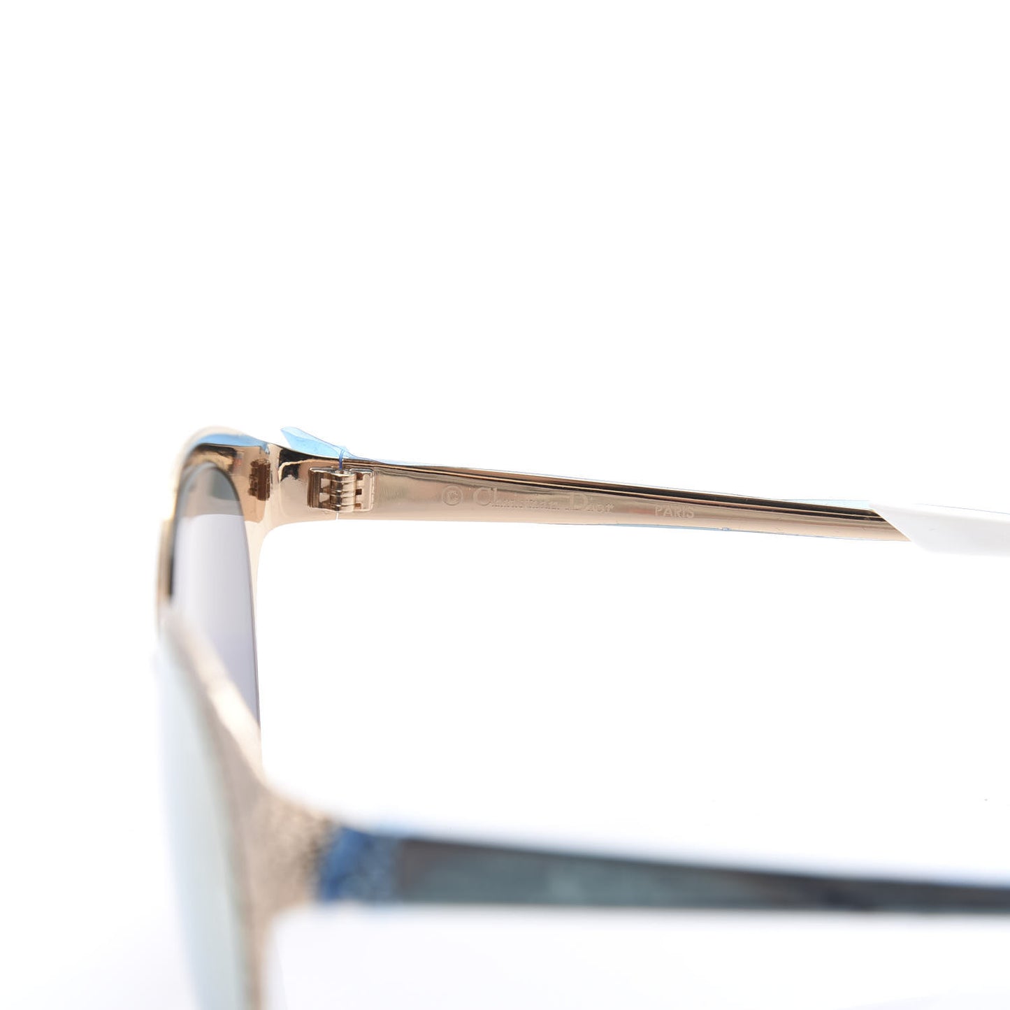 Metal Mirrored Unique Limited Edition Sunglasses Gold