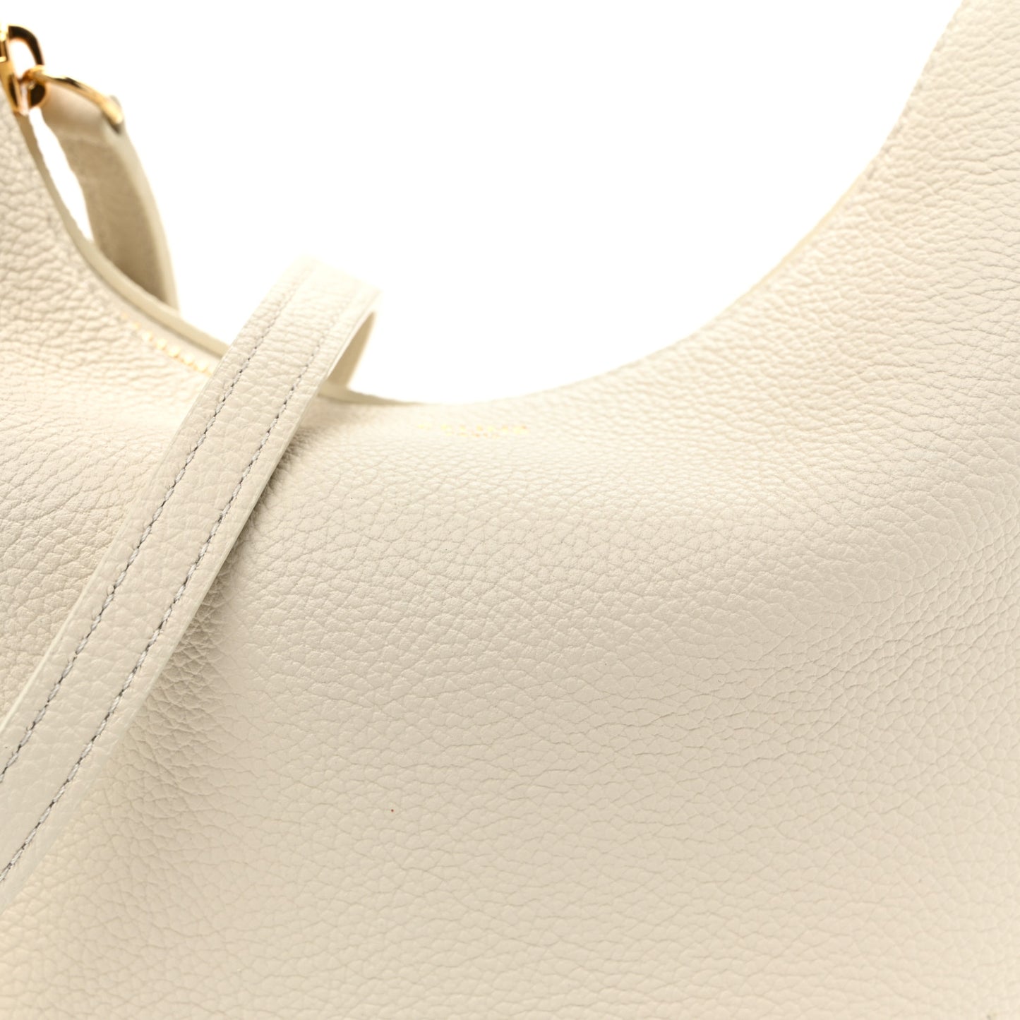 Supple Grained Calfskin Teen Lulu Shoulder Bag Rice