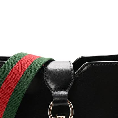Gucci Tritone Calfskin Web Mini Ophidia Bucket Bag Black 7 of 9