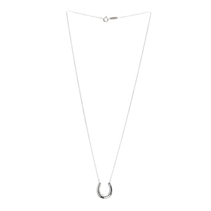 Tiffany Sterling Silver 1837 Horseshoe Pendant Necklace 3 of 6