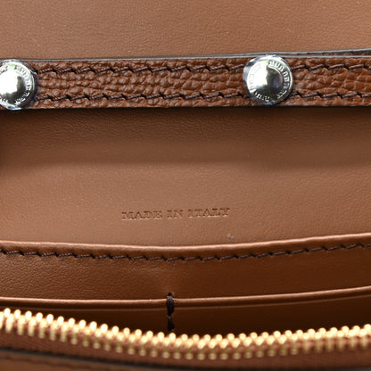 Burberry Derby Calfskin House Check Wallet On Chain Brown 7 of 8