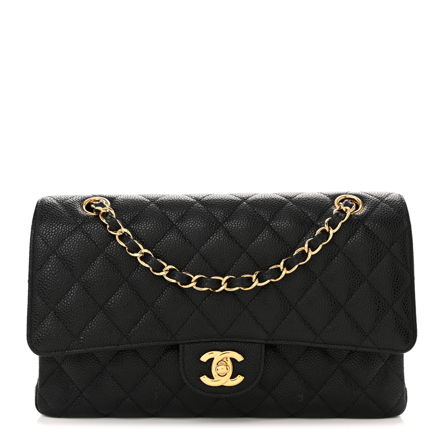 Chanel Caviar Quilted Medium Double Flap Black 1 of 11