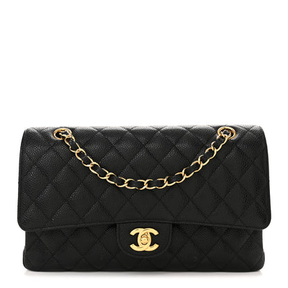 Chanel Caviar Quilted Medium Double Flap Black 1 of 11