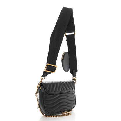 Louis Vuitton Calfskin New Wave Multi Pochette Black 3 of 10