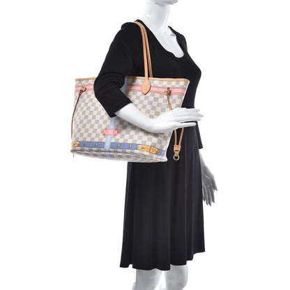 Louis Vuitton Damier Azur Summer Trunks Neo Neverfull MM 2 of 13