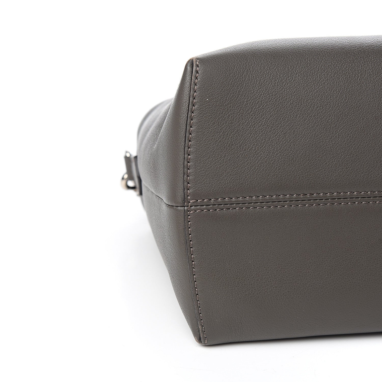 Fendi Vitello Dolce 4 Color Large By The Way Boston Bag Carbone Grigio Polvere Multicolor 7 of 13