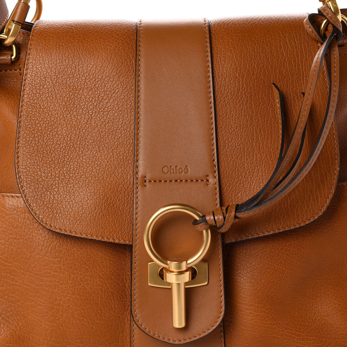 Grained Lambskin Medium Lexa Shoulder Bag Mustard Brown
